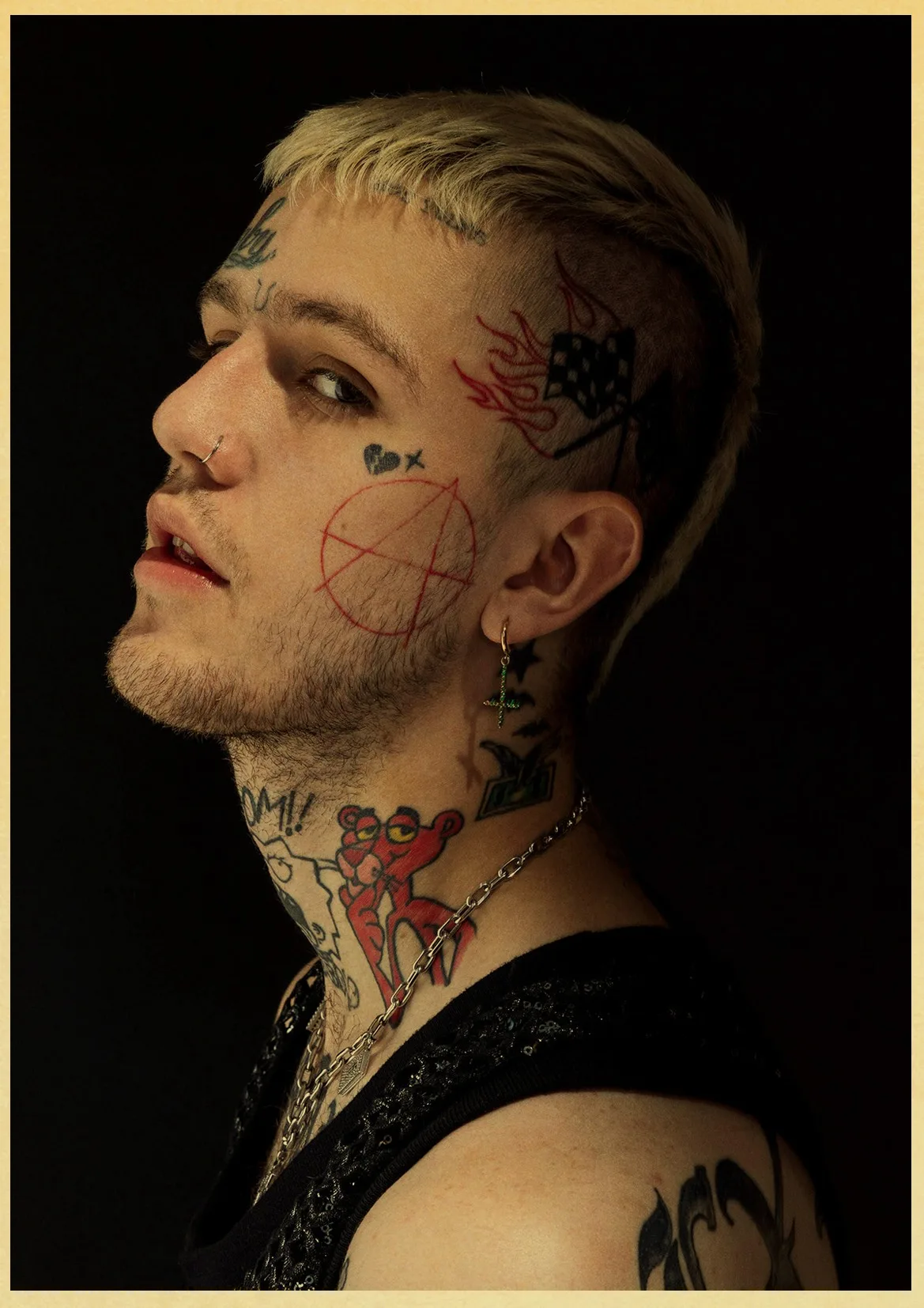 Lil Peep хип-хоп певица плакат Современная живопись настенные художественные картины стена спальни, декоративный плакат - Цвет: D136
