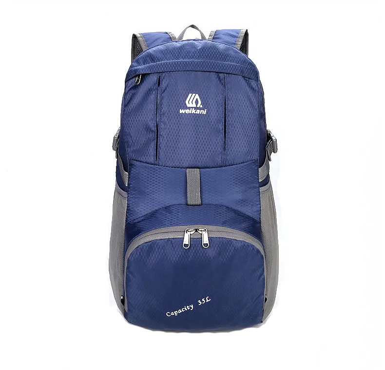 DeepBlue Weikani Водонепроницаемый складной рюкзак, нейлоновый рюкзак для альпинизма, Спортивная складная сумка для мужчин и женщин, рюкзак для путешествий и пеших прогулок - Цвет: DeepBlue