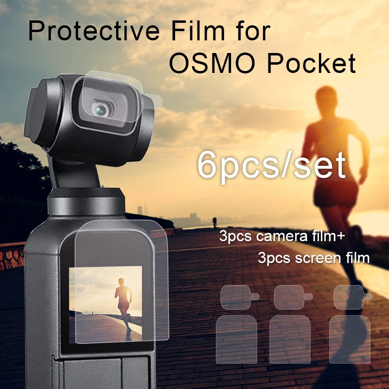 Защитная пленка для объектива камеры 6 шт./компл. аксессуар DJI OSMO Pocket Gimbal 4K Video PFS