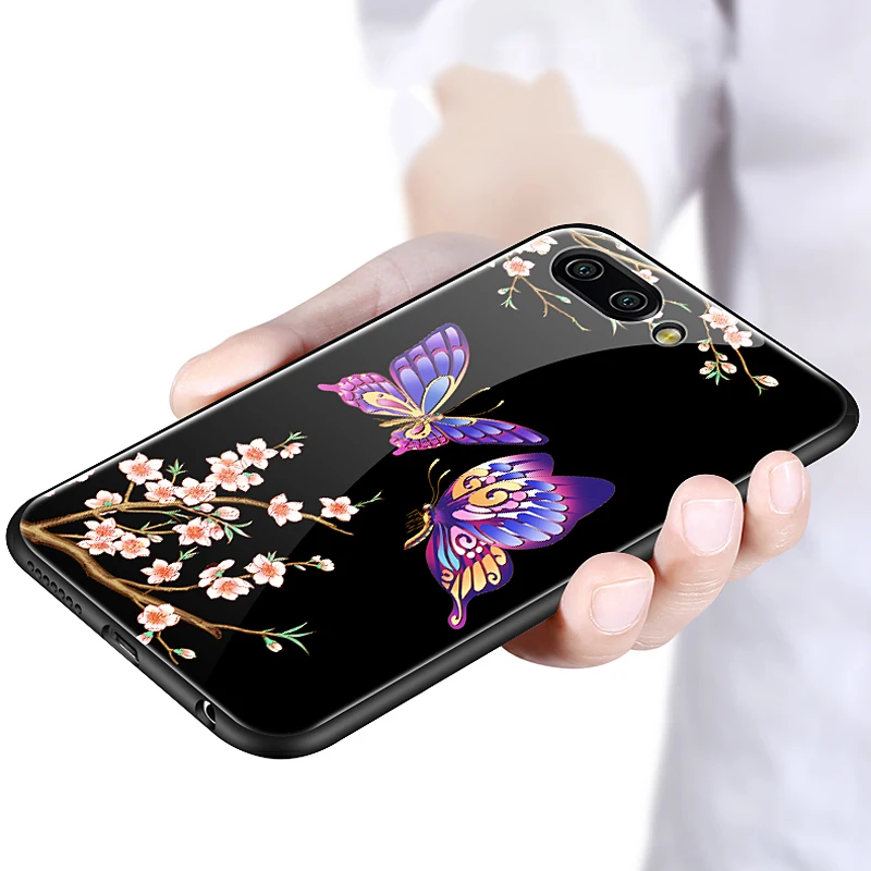 GKK Fashion for Huawei Honor V10 Case Back glass+Soft TPU Original Texture 360 Full Protection Cover honor 10 Fundas coque | Мобильные