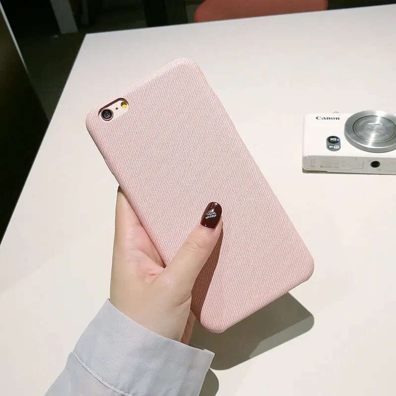 B Pink QINUO тканевый зимний чехол для телефона для iphone 8 X XR XS MAX задняя крышка мягкий чехол s для iphone 6S 6 7 8 Plus милый корпус теплый чехол - Цвет: B Pink