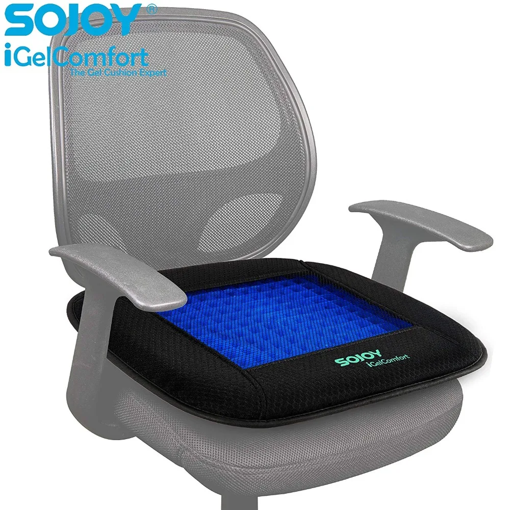 Ортопедическая дышащая гелевая Подушка для сиденья Sojoy iGel Comfort Coccyx охлаждающая
