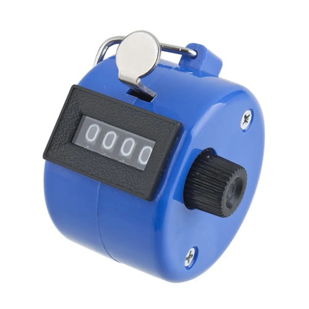 Portable Digital Chrome Handheld Tally Counter Manual Number Mechanical Clicker Golf Pitch Blue Wholesale | Инструменты