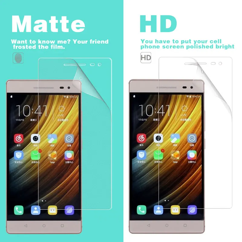 Передняя прозрачная глянцевая пленка HD для Lenovo Phab2 Pro Phab 2 Pro 6,4 В PB2-690M матовая пленка антибликовый чехол для сотового телефона + ткань