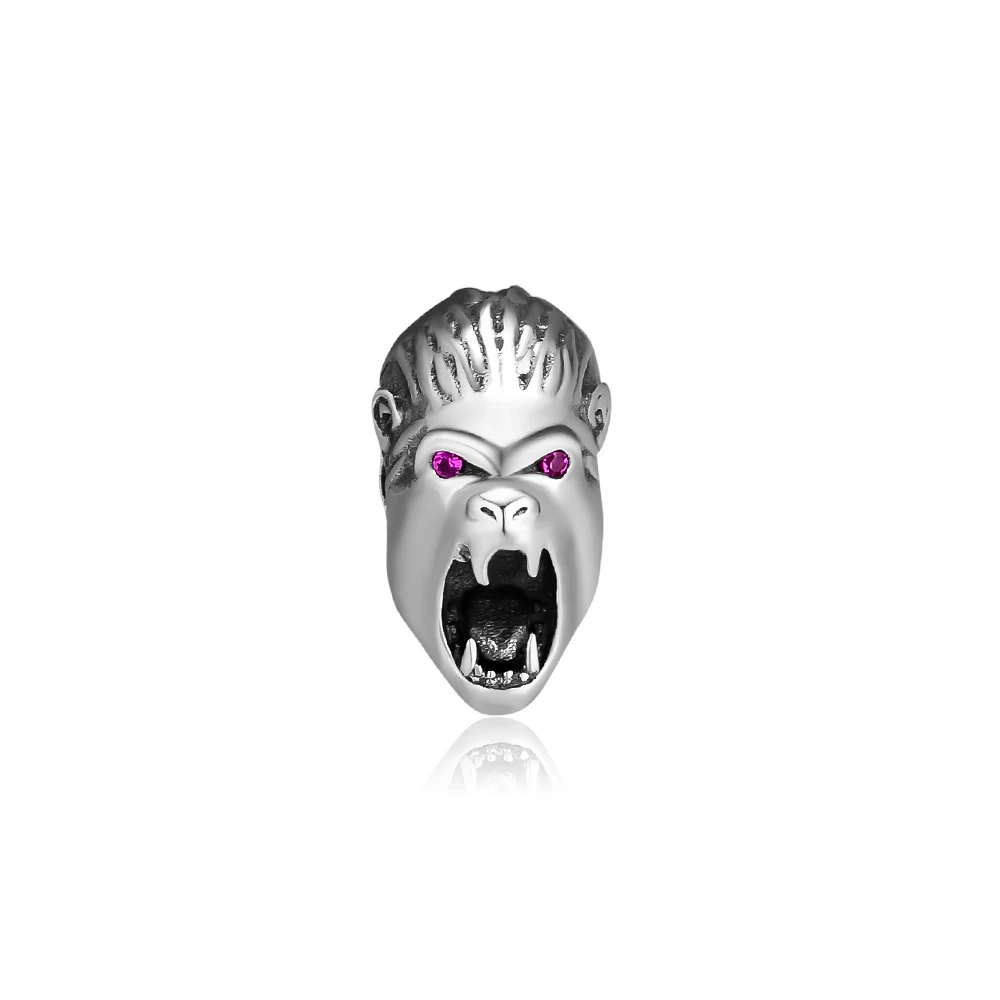 

CKK 925 Sterling Silver Orangutan Head Charms Beads for Jewelry Making Fit Europe Bracelets DIY Accessories kralen