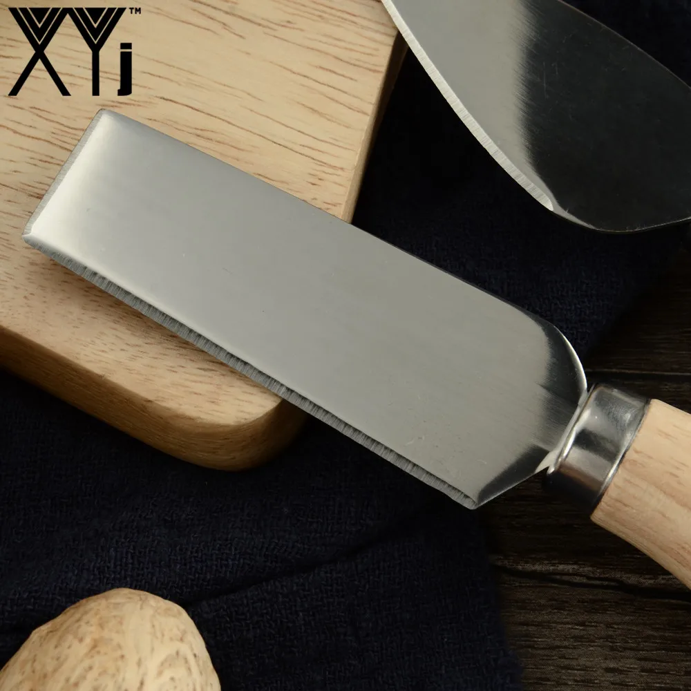 XYJ сырорезка резак Bamboo дерево нержавеющая сталь ручка нож для сыра набор Терок