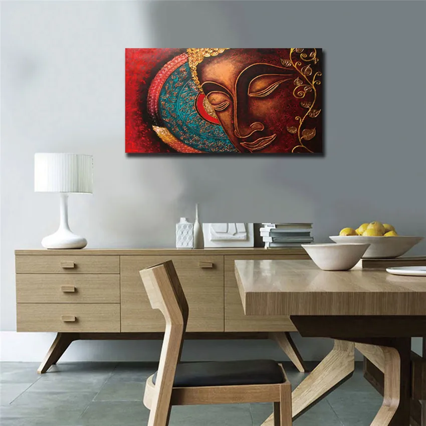 Будда медитация холст картина стены Искусство Плакат абстрактная дешевая куадро