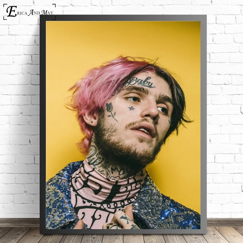 Постеры и принты Lil Peep в виде певицы классические настенные художественные