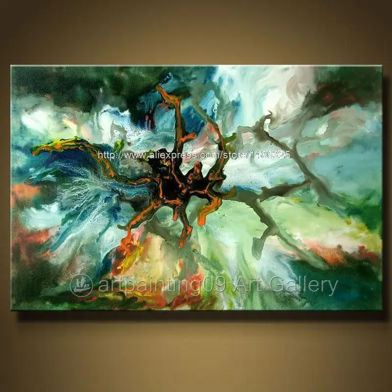 

WKS Modern Contemporary Abstract Landscape Art Deco Oil Painting Decorative Painting Living Room Paintings