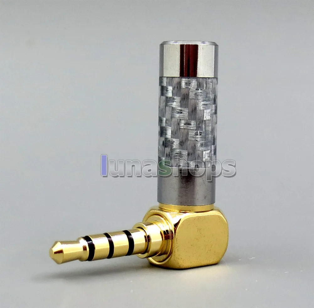 LN006244 L Угол 3 5 мм 2 4 сбалансированный TRRS углеродный адаптер для Astell &amp Kern AK380 AK240 AK100i