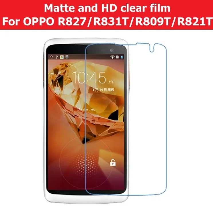 Антибликовые матовые пленки для OPPO R827 R827T R6007 R850 R831T R831 1107 R831s R809T R821T HD прозрачный