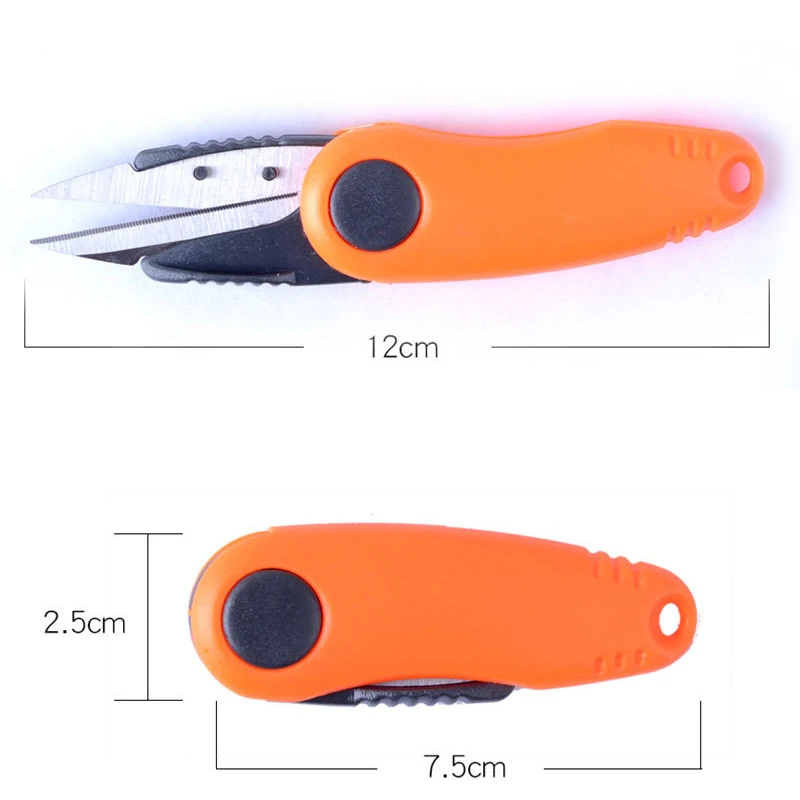 Stainless Steel Fish Use Scissors Carp Accessories Folding Fishing Line Cut Clipper Fishing cutting Scissor Tackle Box Tool