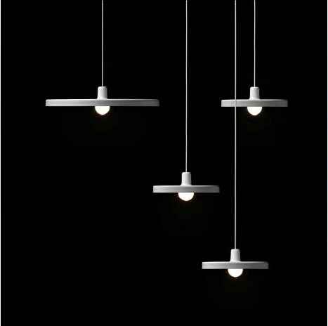 Подвесные светильники особый дизайн диска проигрыватель белый и черный цвета