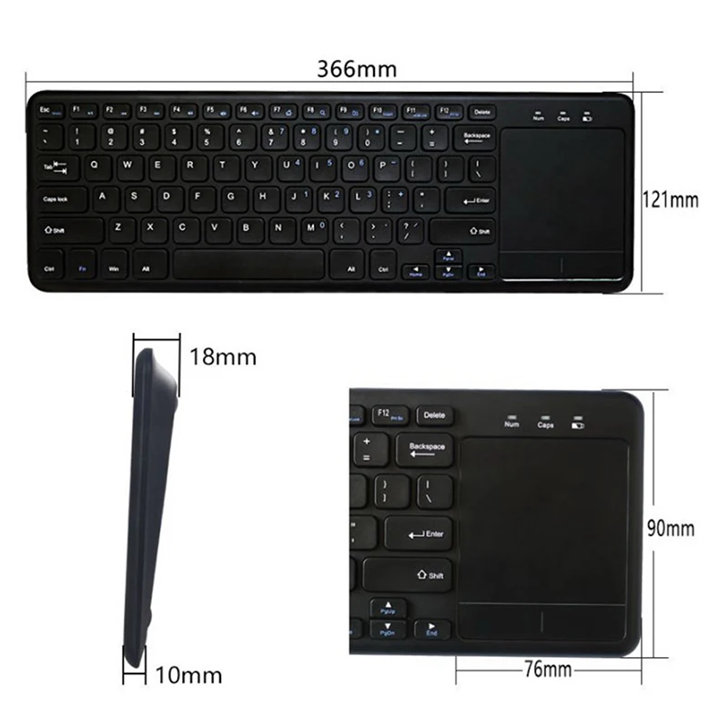 1 шт. клавиатуры с usb приемником для Android Smart TV ноутбуки 2 4G Беспроводная клавиатура