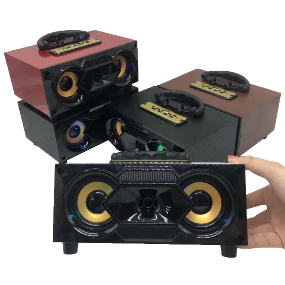 50 шт./лот BRSUANG F4 F5 стерео Bluetooth колонки деревянные Hi-Fi Audio Soundbar для iPhone samsung huawei Oneplus sony Nokia LG и т. д