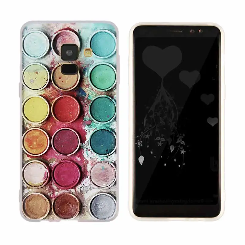 Палета для воды цвет Pinterest чехол Samsung Галактики A12/A20/A51/A70/A20s/A21s/A32/A50/A50s/A42/A52/A72 5G A8 A7 A6