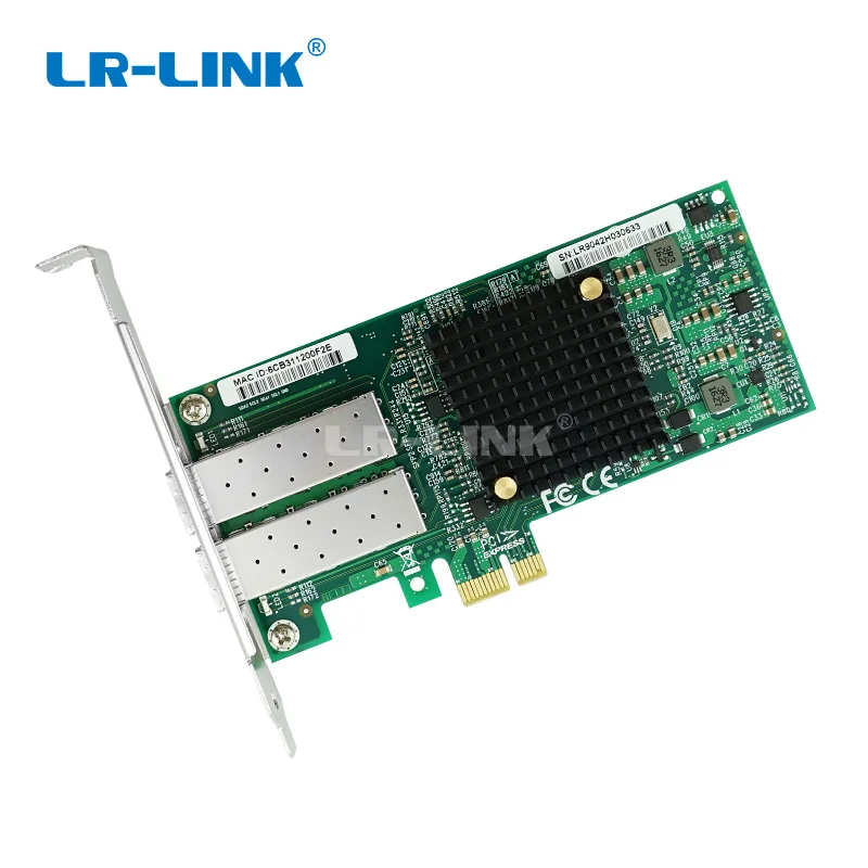 Компьютерный компьютер LR LINK 9042PF 2SFP PCI Express ethernet Сетевая карта с двумя портами 100 Мб