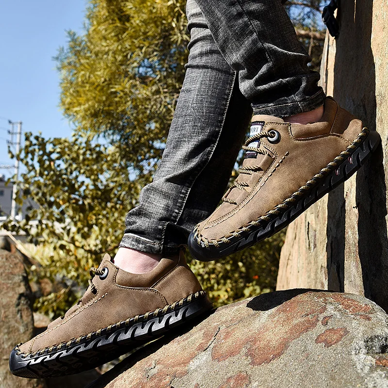 CYYTL/Высококачественная Спортивная мужская обувь; Zapatos de Hombre; походные мужские кроссовки; повседневные лоферы; Мягкие Мокасины; мужские сникерсы на шнуровке