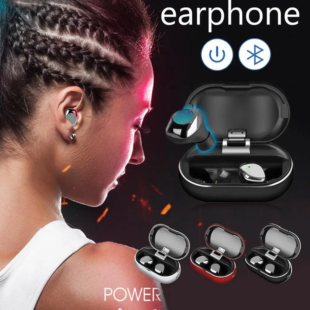 Модные беспроводные стерео наушники вкладыши Bluetooth 60 минут 20 22 кГц 8 H с зарядкой USB