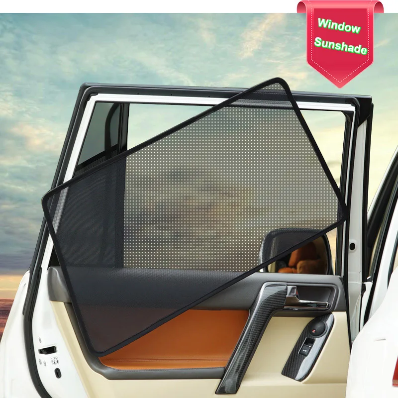 Car Side Windows Magnetic Sun Shade UV Protection Ray Blocking Mesh Visor For Volvo S60 Curtain Accessories | Автомобили и