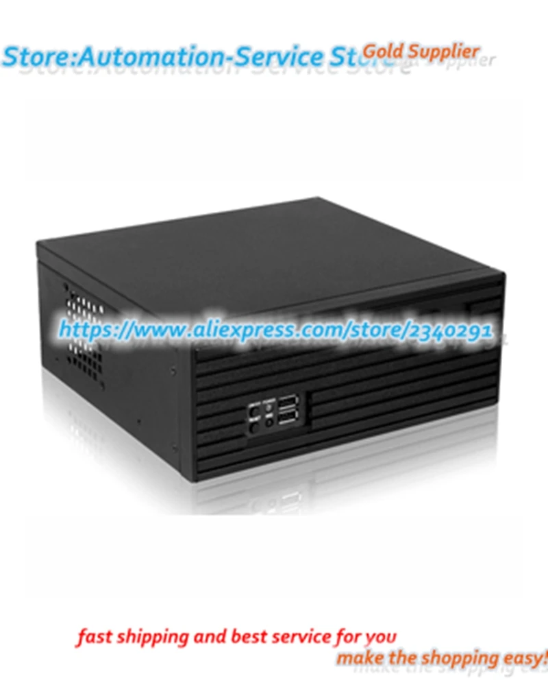Ультра короткое 2U серверное шасси нестандартное встроенное мини ITX алюминиевая