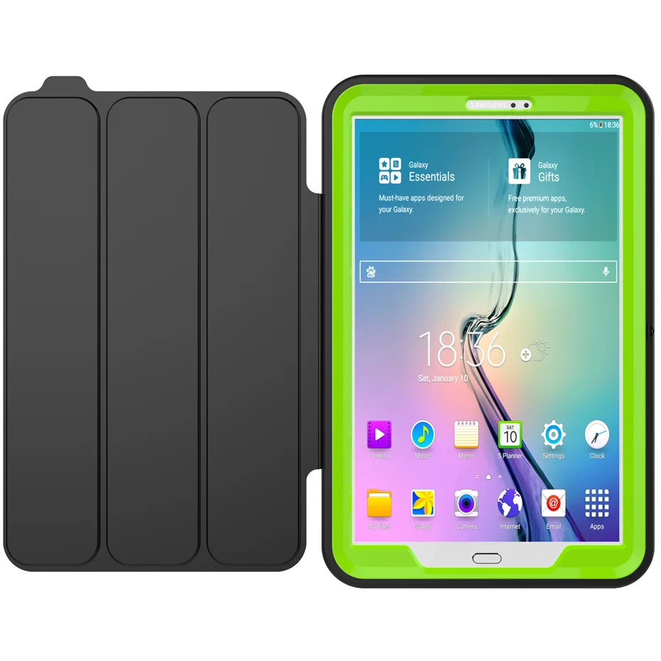 Для Samsung Galaxy Tab A 10,1 T580 T585 чехол дети Безопасный полный корпус противоударный усиленный армированный жесткий чехол смартфон крышка+ Защитная пленка на экран+ подставка для ручек