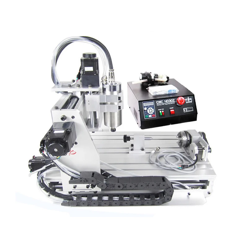 4-осевой деревообрабатывающий фрезерный станок CNC 3040Z-S с 800 Вт VFD водяным