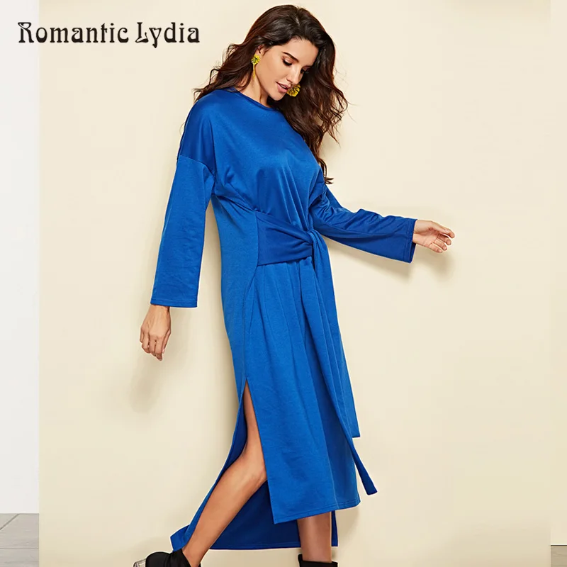 2018 осенне зимнее платье с длинным рукавом Vestidos накидка большого размера плотные
