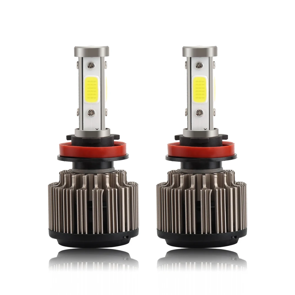 12v Led Light HB3 HB4 H11 H4 H7 H13 Car Headlight Bulb/Auto Headlamp Lamp 72W 8000LM High Low Beam 6000K White Lighting | Автомобили и