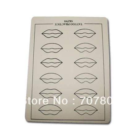 

Wholesale - 5pcs/lot mouth Permanent Makeup Tattoo Practice Skins free shipping