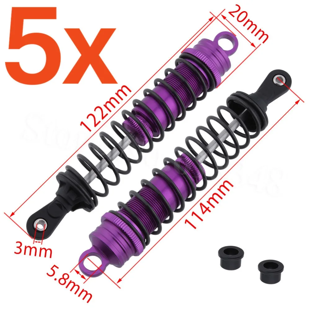 

Wholesale 5Pairs/Lot HSP 81003 for 1/8 Scale Shock Absorber Alloy Aluminium 122MM Buggy
