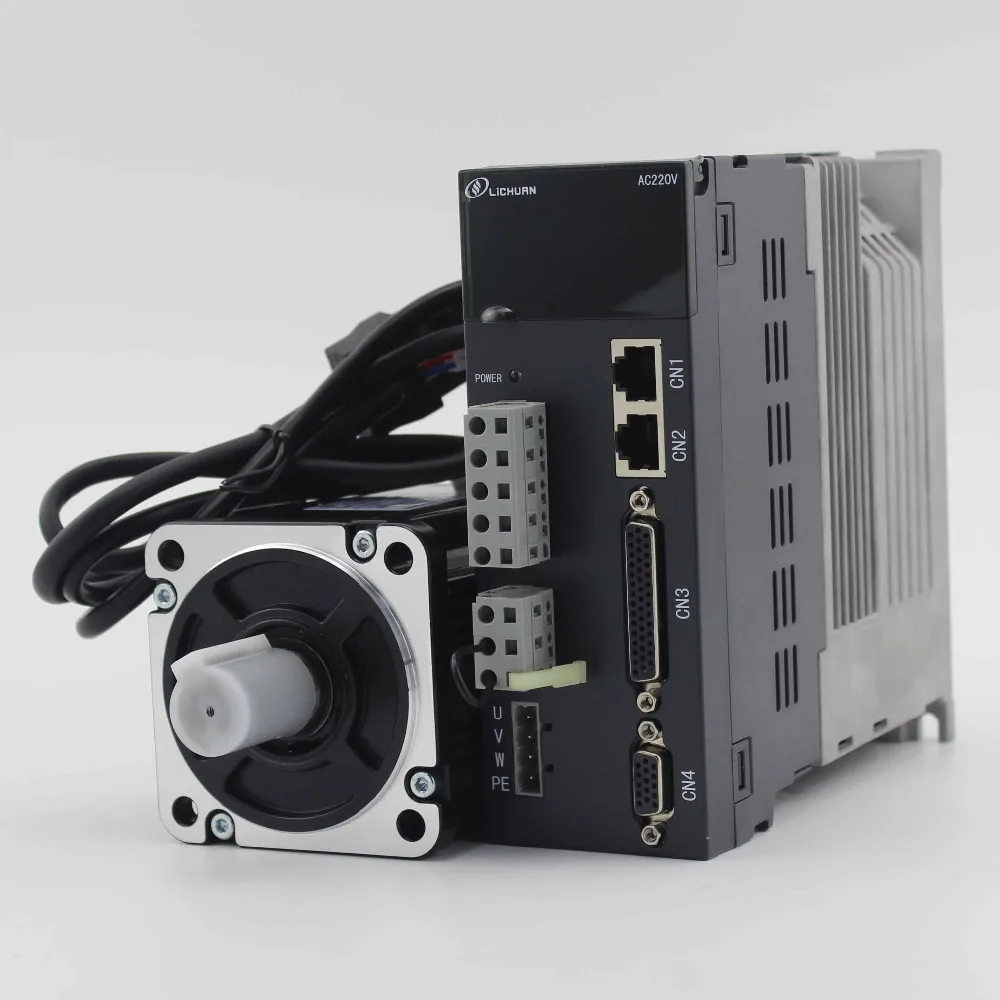 Lichuan 80st-M02430 750 Вт Серводвигатель фланец 80 2.39Nm с приводом Серводвигатель ac 220v сервопривод Комплект 0,75 кВт для фрезерного станка с ЧПУ