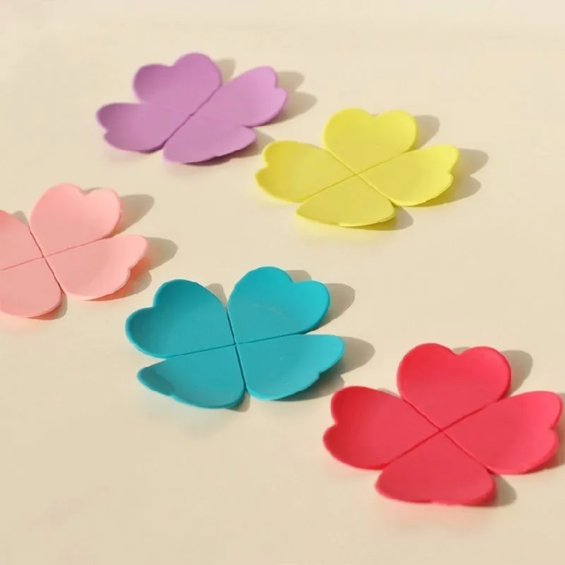 4 шт. цветок Форма циновка чашки Милые силиконовые Настольный коврик для