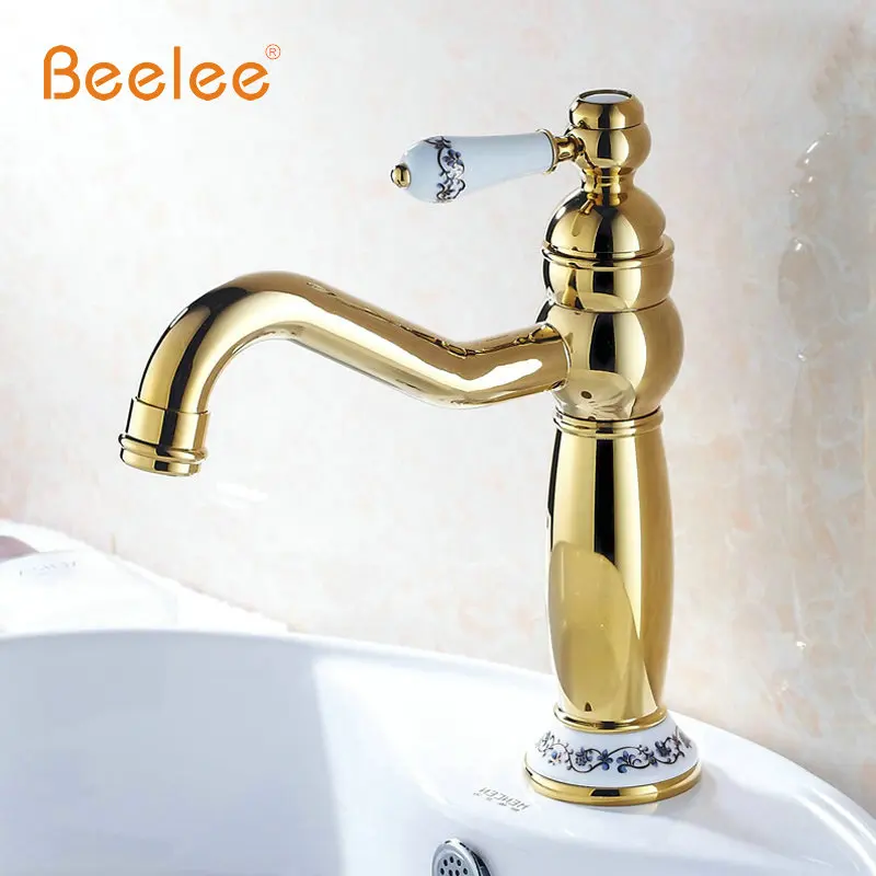 BL9842G розовое золото Медь смеситель Pots холодной и горячей воды Outlet поворотный