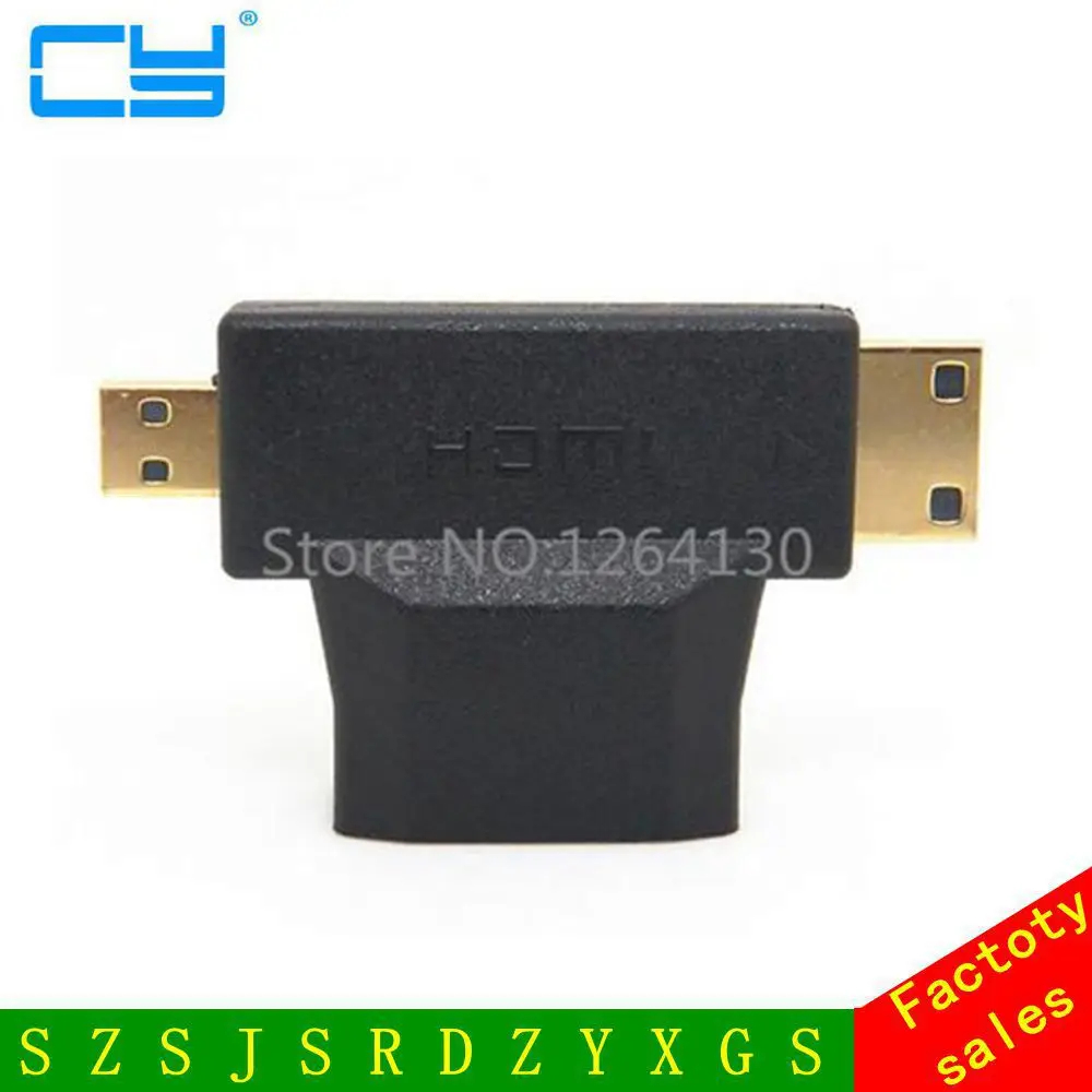 3 в 1 Micro HDMI и Mini штекер на Женский телефон для Android/планшета/планшетов 1080P HDTV