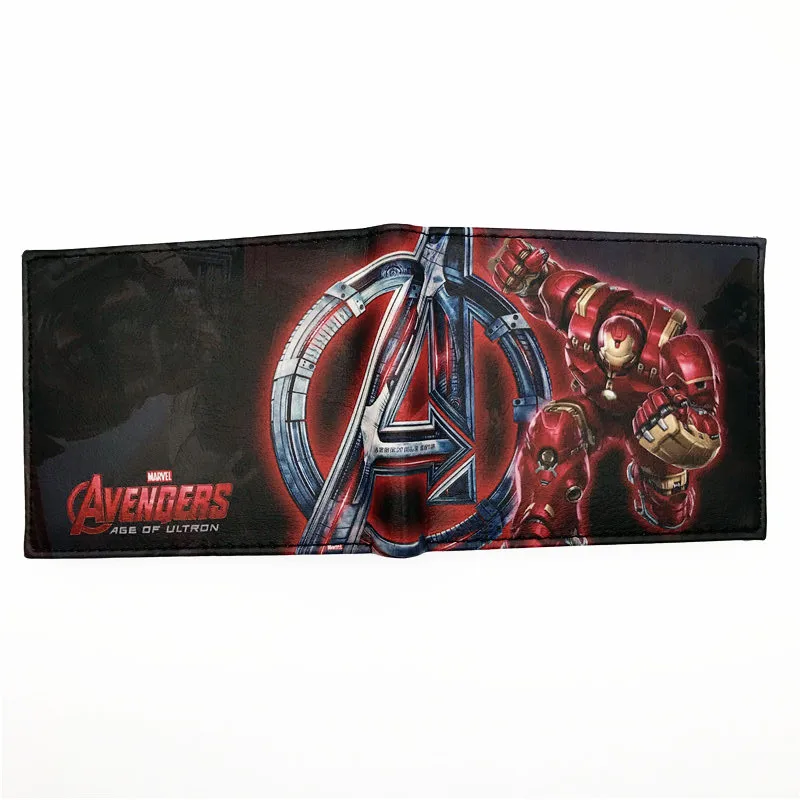 Anti Hulk Комиксы DC Marvel кошелек Халк/Железный человек/Тор/Капитан Америка/Супермен/летучая мышь человек/флэш/Человек-паук/Каратель кошельки с персонажами мультфильмов - Цвет: Anti Hulk