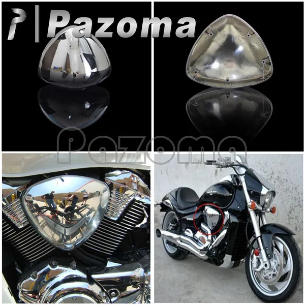 PAZOMA Хром Пара мотоциклетный фильтр для очистки воздуха крышка Suzuki 8 M 109 m 109r VZR1800 |