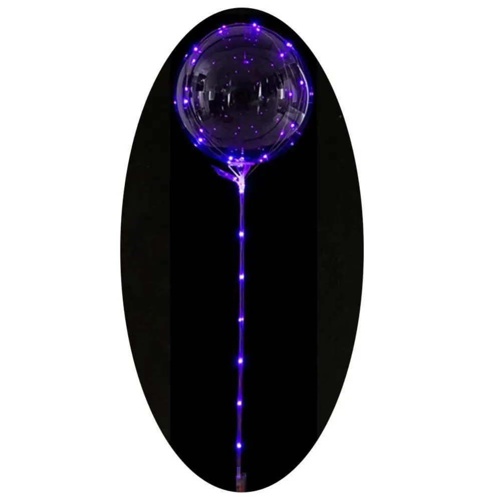 PURPLE 10 шт. светодиодные шары светящиеся декоративные аксессуары для вечеринок прозрачные волны светящиеся цветные шары воздушный фонарь балон звезда светильник - Цвет: PURPLE