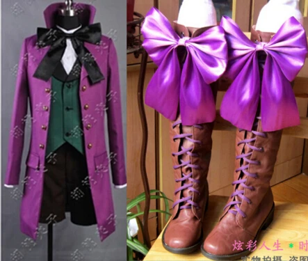 Новый аниме черный Батлер II 2 Алоис транци Косплей Ботинки костюмная обувь