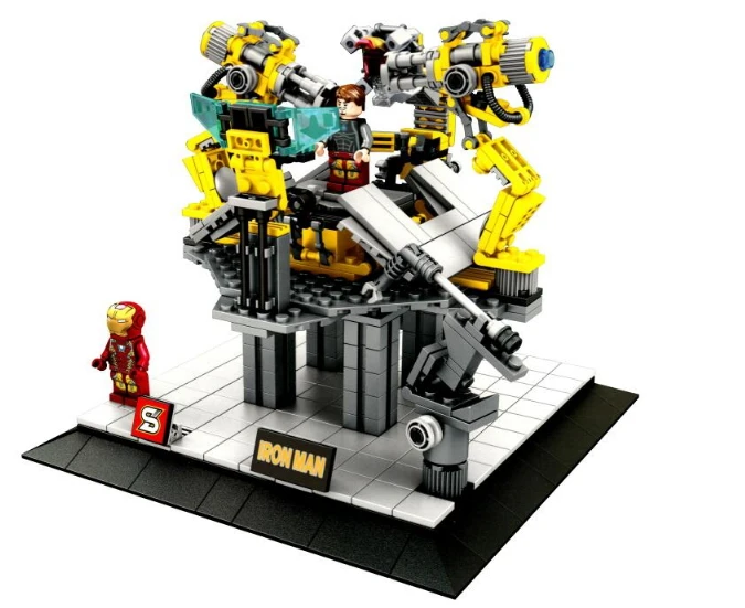 Bojiale Sy825 527 шт. Marvel мстители Супер Герои Железный человек Тони Старк удалить