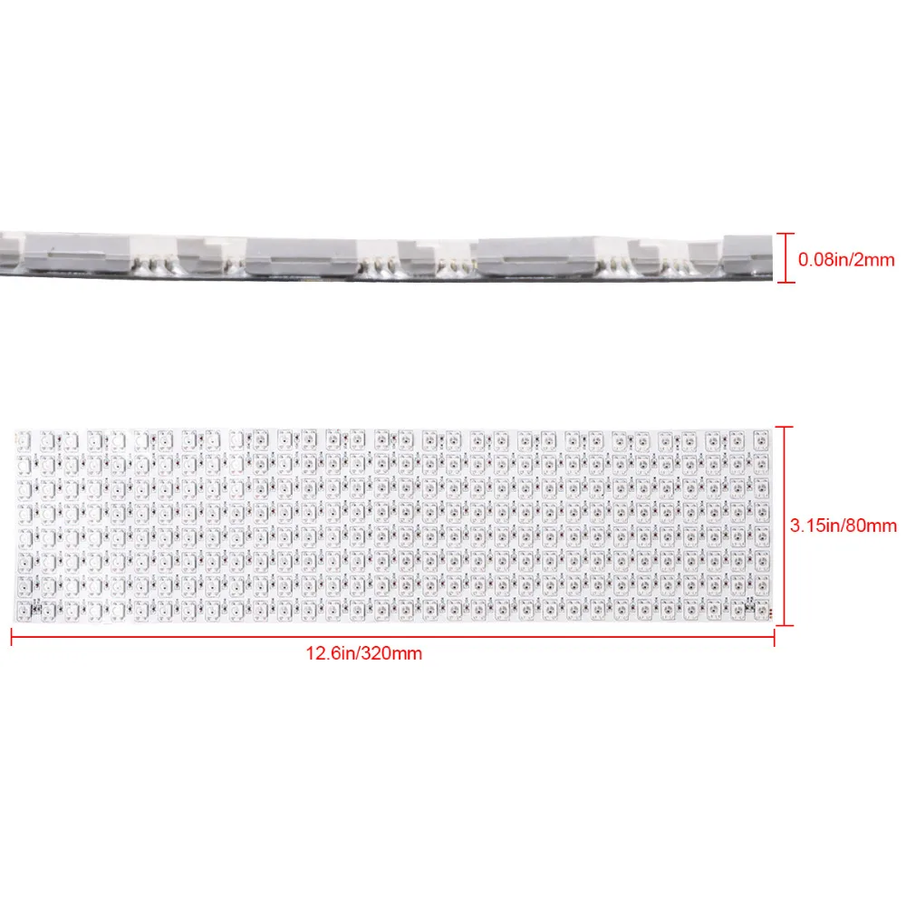 DC5V WS2812 WS2812B SK6812 8X32 Пиксели индивидуально addressab светодио дный igital гибкие