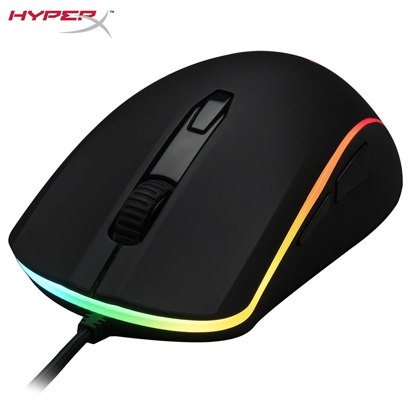 HyperX Pulsefire Surge High precision professional gaming mouse 360 degree RGB light effect electric player Mice HX-MC002B enlarge
