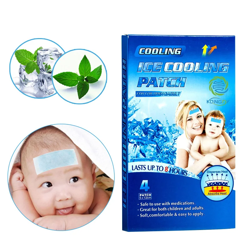 KONGDY Health Care 16 штук = 4 ящика жар уменьшает травяные патчи медицинское охлаждение