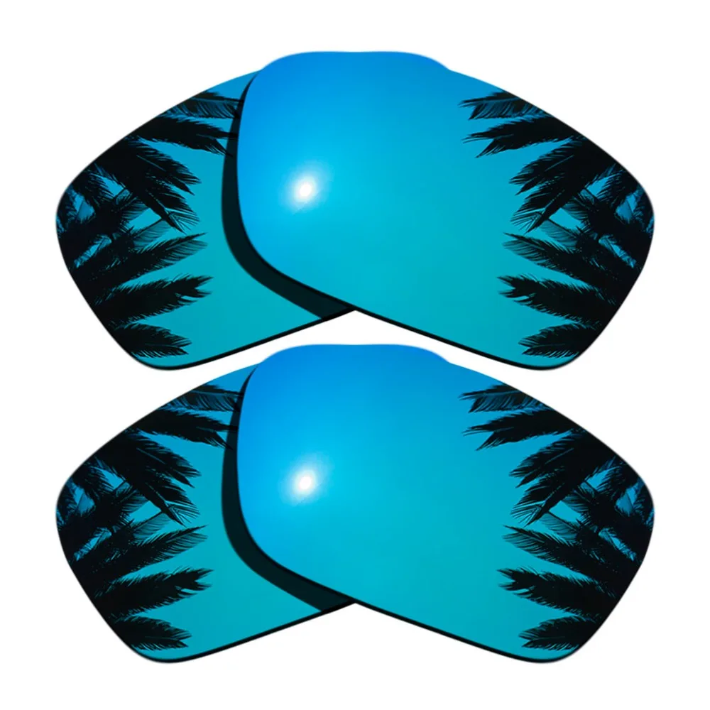 (Голубые зеркальные + голубые Зеркальные покрытия) 2 пары поляризованных сменных