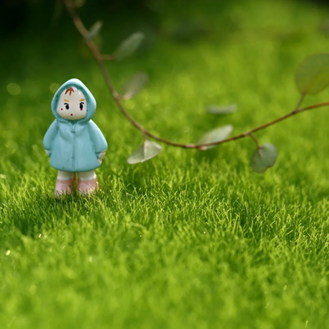 Искусственный мох Горшок для рукоделия в виде грибов Сказочная искусственная