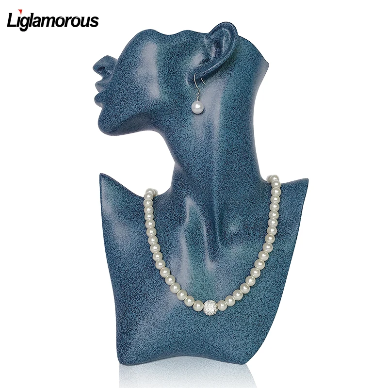 Liglamorous 1 ПК манекен половина головы ожерелье серьга-подвеска ювелирная смола бюст для серьги Дисплей подставка для пресс-формы B рук