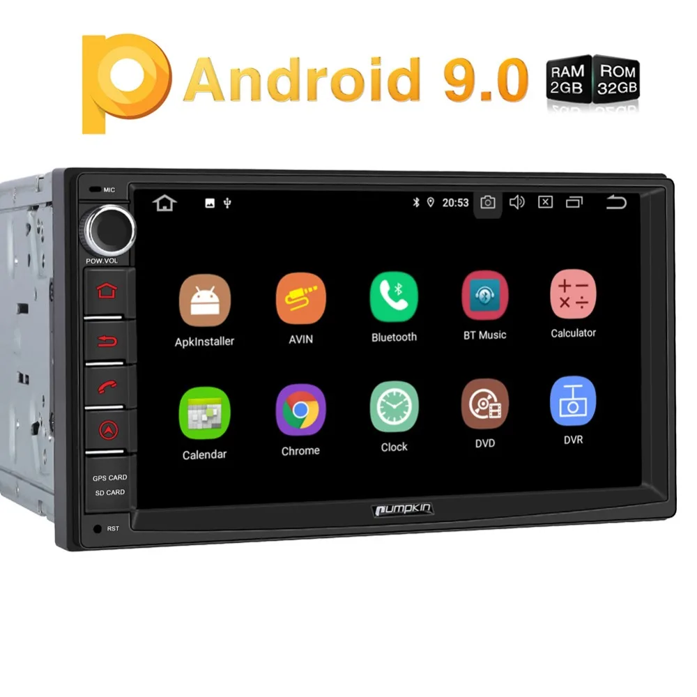 Тыква 2 Din 7 &quotУниверсальный Android 9 0 GPS автомобильный Радио Аудио плеер без DVD