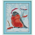 Набор для вышивки крестиком Вечная любовь Рождество птица экологически чистый хлопок китайские наборы для вышивки 14CT 11CT Новогодняя распродажа Акция