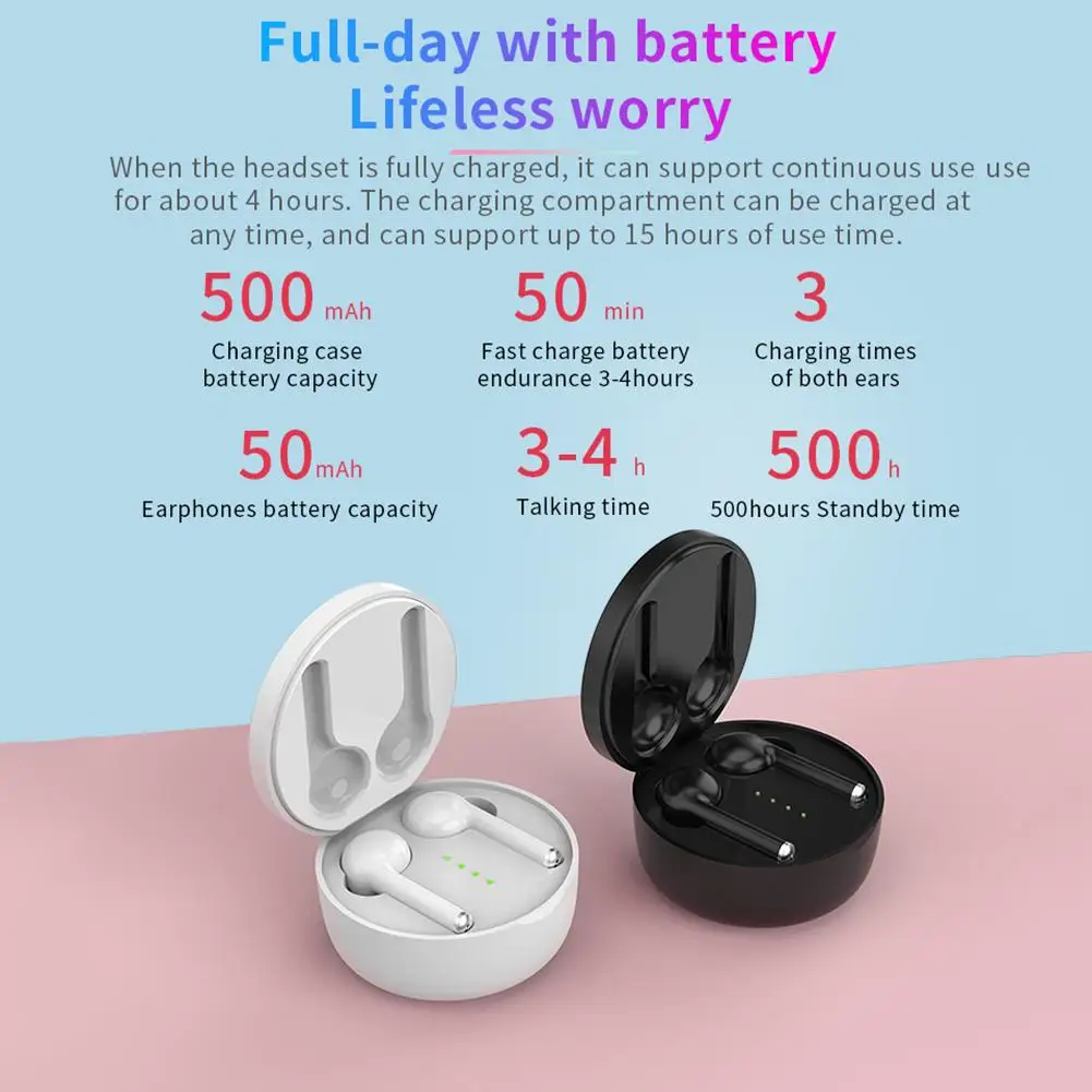 TW40 TWS Беспроводные Bluetooth 5 0 наушники стерео HiFi гарнитура громкой связи звонки со