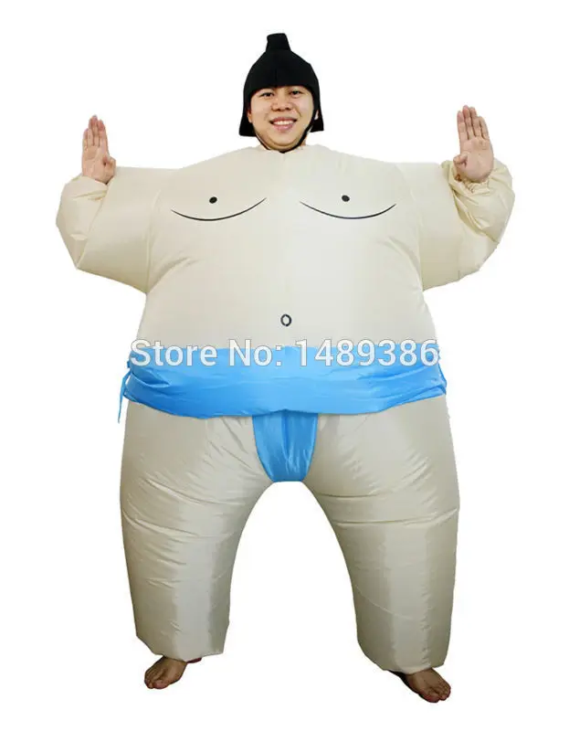 Костюмы на Хэллоуин для взрослых надувные костюмы сумо борец жира со шляпой|costumes